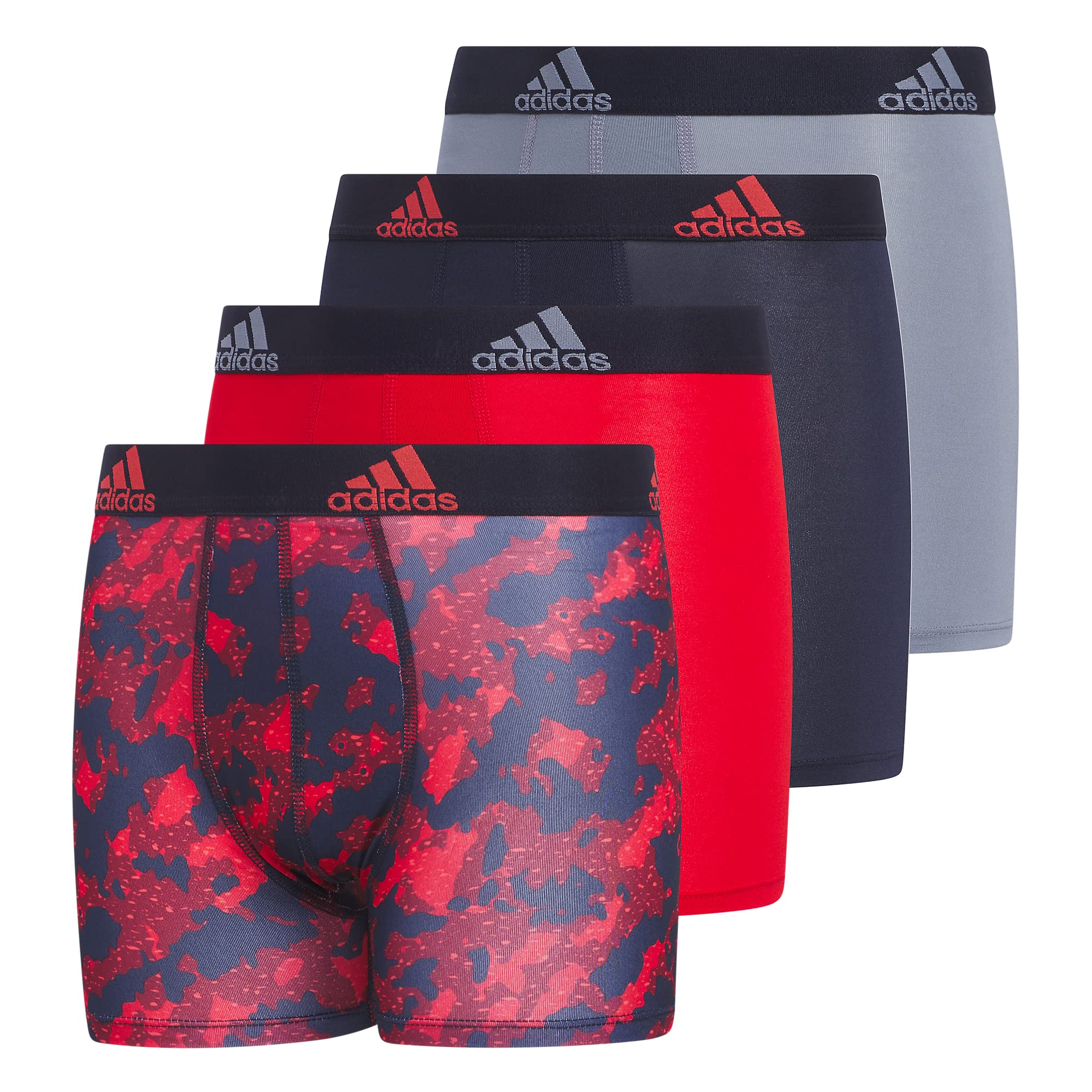 Cuecas Boxer, Cuecas Adidas Kids-boy's Performance, Pacote Com 4