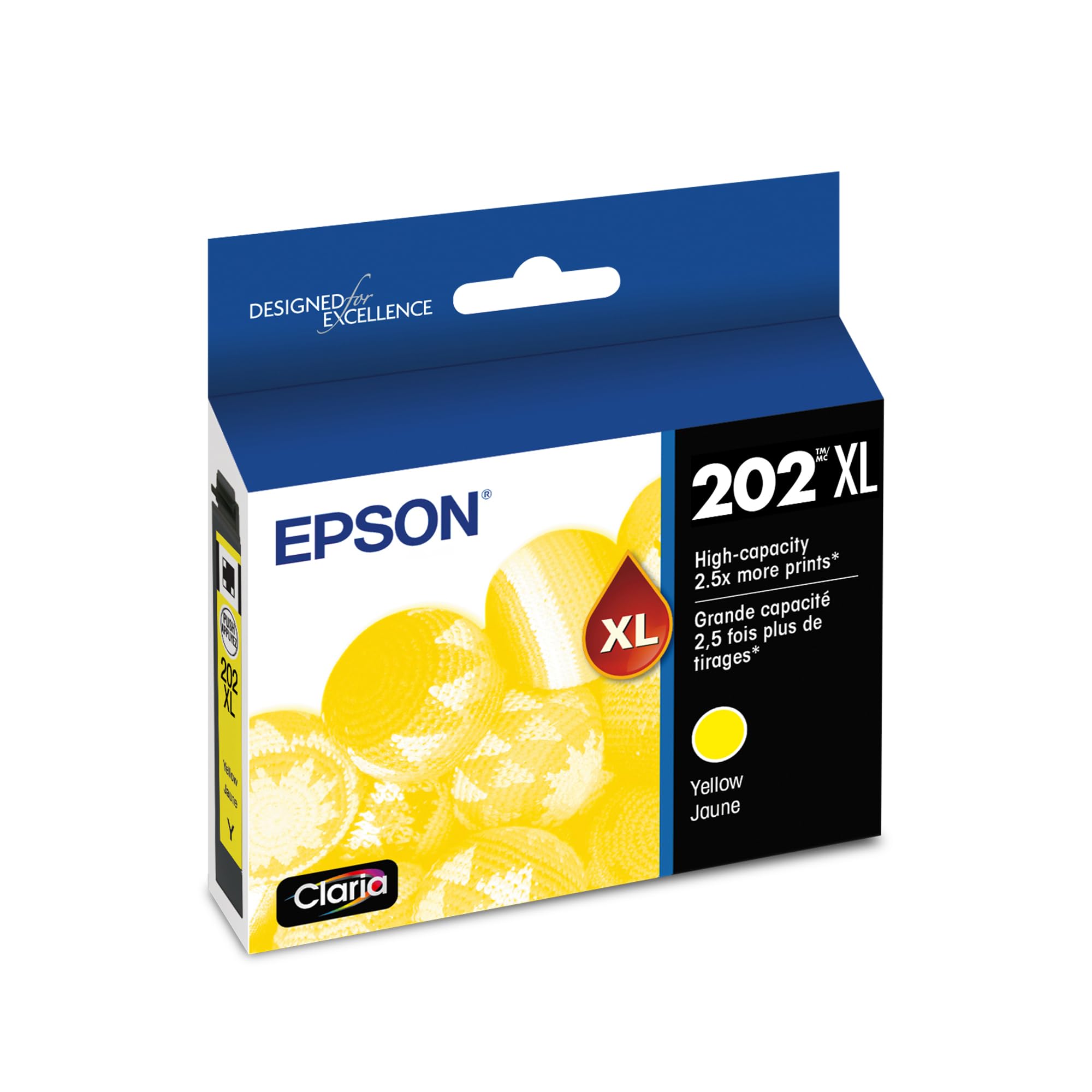 Cartucho De Tinta Epson 202 Claria De Alta Capacidade Amarelo T202xl420-s