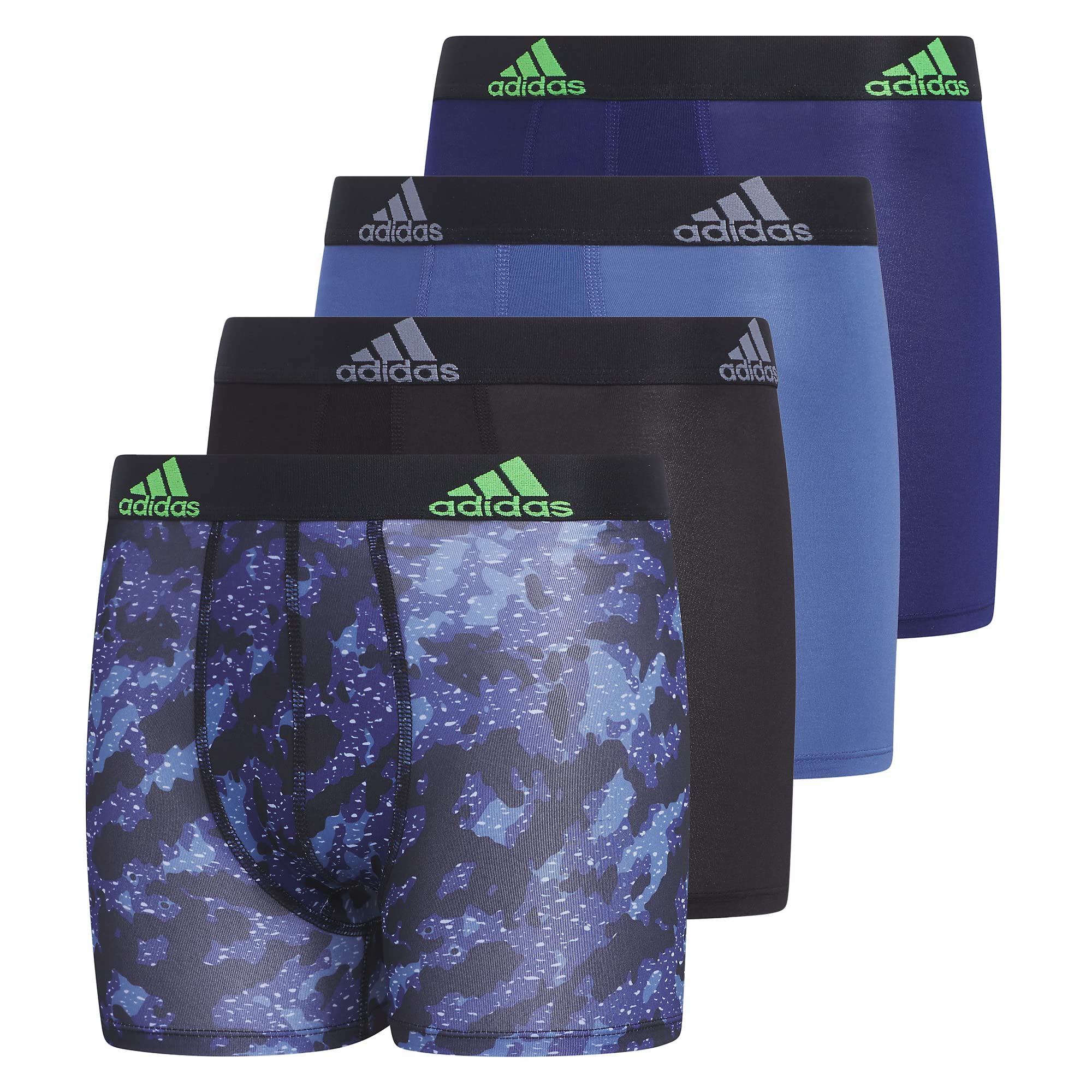 Cueca Boxer Brief Adidas Boys Athletic Fit Microfiber