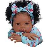 Bebê Reborn Menina Olhos Abertos Cabelo Implantado Artesanal Corpo De Pano Macio