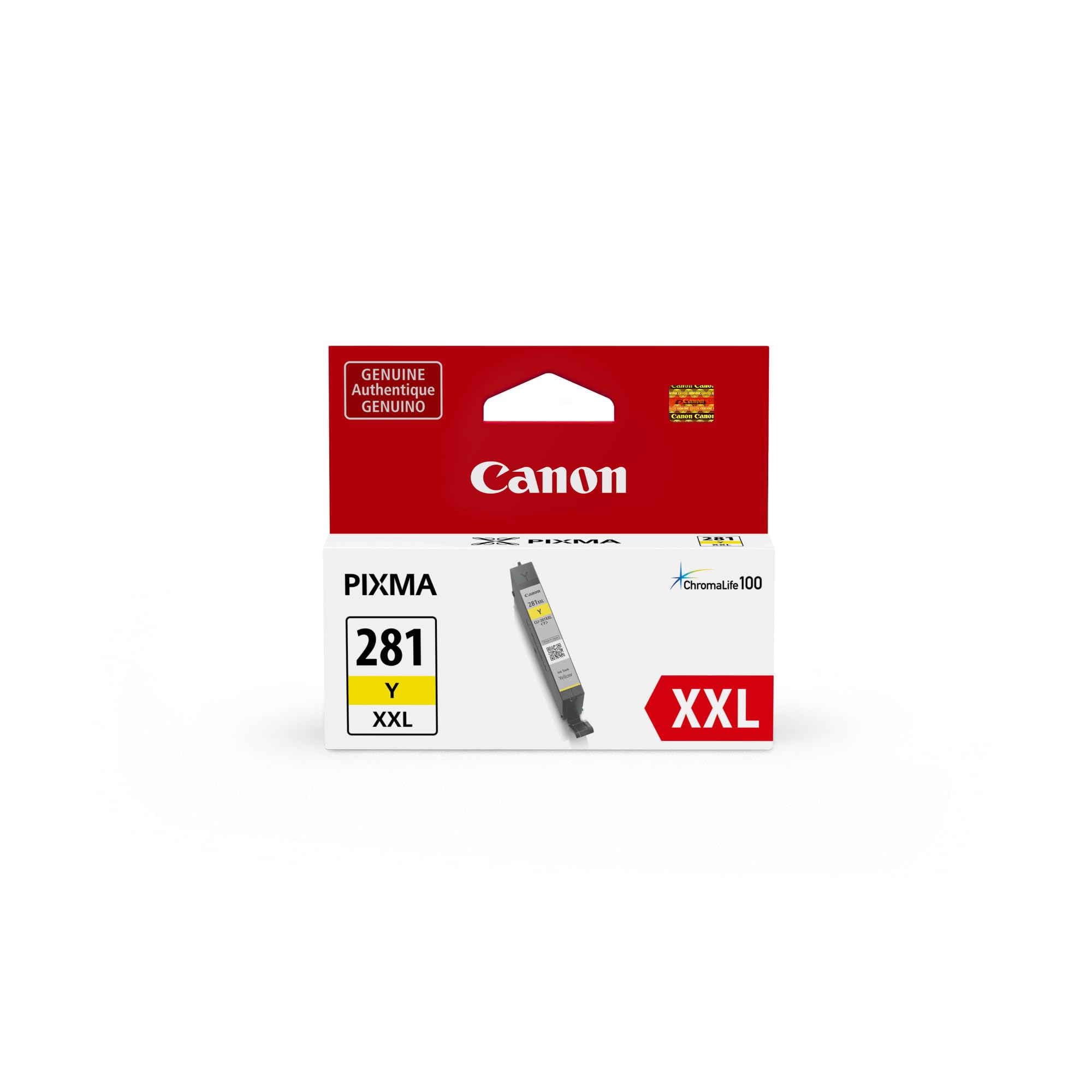 Tanque De Tinta Canon Cli-281xxl Amarelo Compatível Com Tr7520, Tr8520