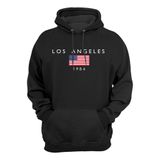 Moletom Canguru Flanelado Unissex Blusa De Frio Los Angeles