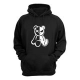 Moletom Abrigo Ursinho Mau Blusa De Frio Com Capuz Casaco