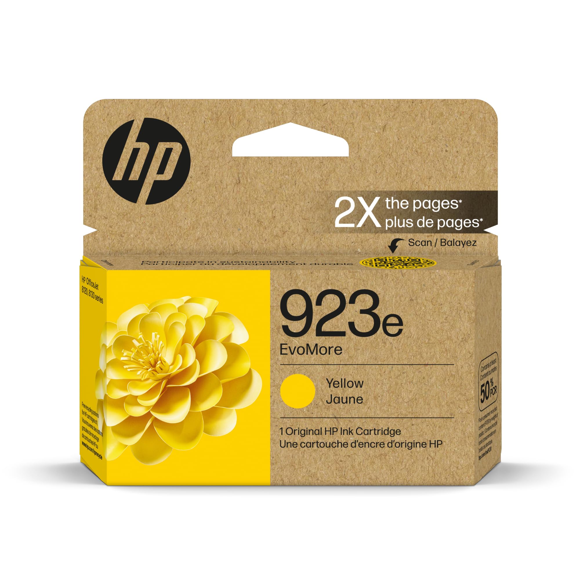 Tinteiro Hp 923e Evomore Amarelo Officejet 8120/8130