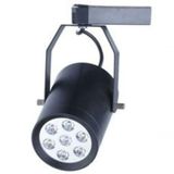 Trilho Eletrificado 1 Metro Com 1 Spot Super Led 7w Bivolt Cor Produto Preto