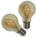 Lampada Led Multifilamento 30w Retro Kit 2 Uni Iluminaçao Decoraçao Sala Quarto Cozinha Garagem Varanda Luz Segurança