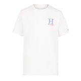 Camiseta Tommy Hilfiger Masculina De Manga Curta Com Gola Redonda De 10 A 12 Anos