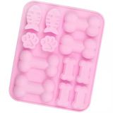 Molde Silicone Cachorrinho Osso Ossinho Raçao Cachorro Gato