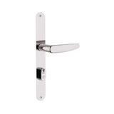 Fechadura Perfil Estreito Cromada Inox 522-1125cr 3f