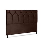 Cabeceira Amsterdã Jbe Moveis King Size 1,95 Casal Diamond Luxo Cama Box Linha Quartos Cor Marrom