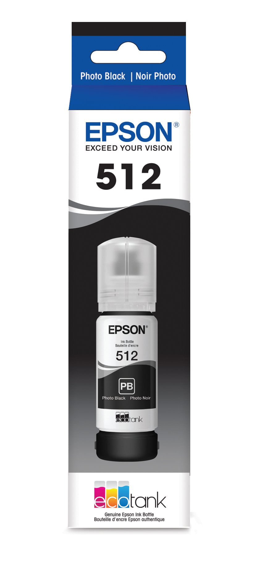 Frasco De Tinta Epson 512 Ecotank Ultra High Capacity Photo Black
