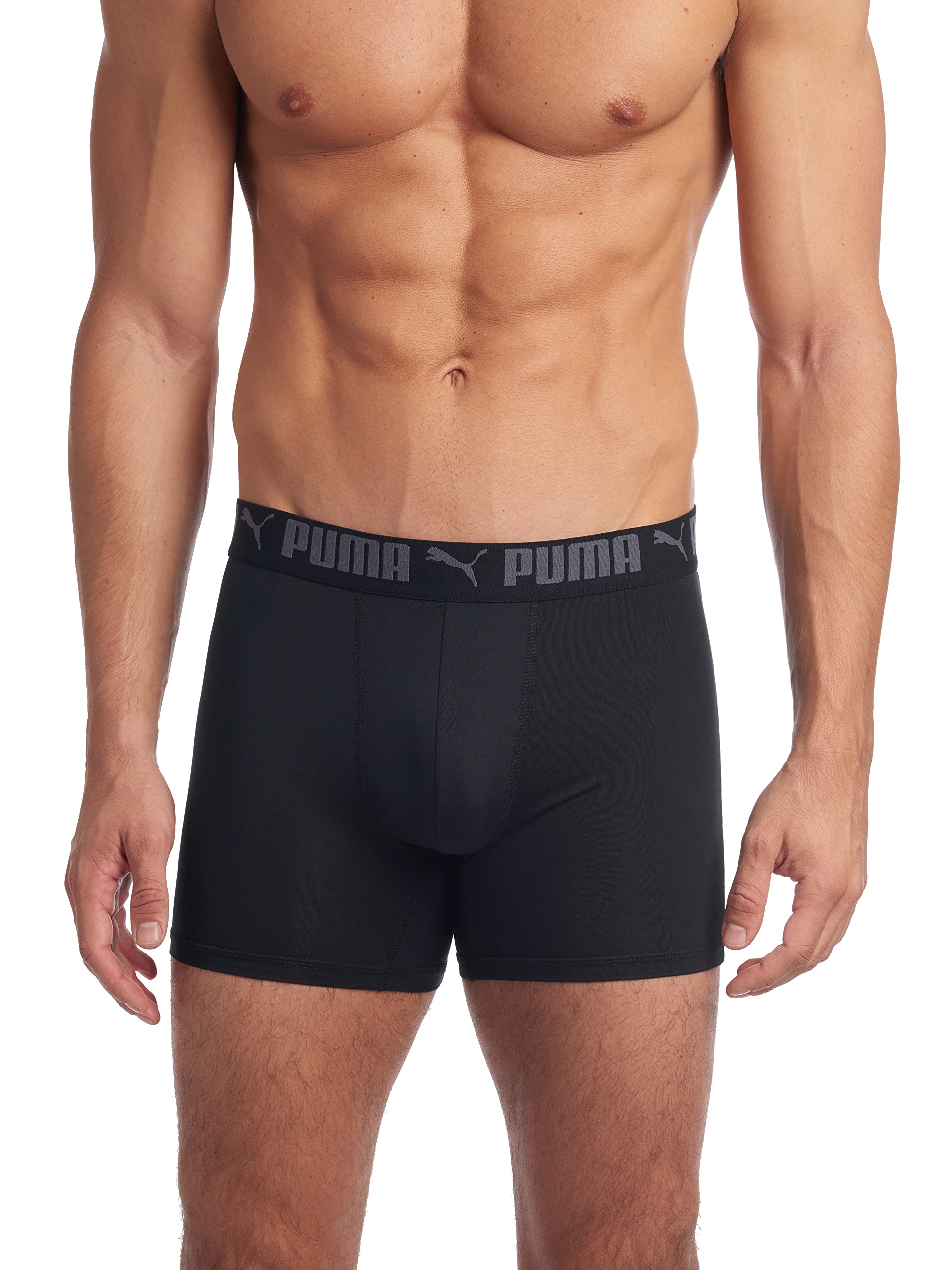 Cuecas Boxer Puma, Pacote Com 3, Modelo Atlético Para Homens Castlerock