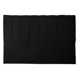 Cabeceira Casal King Estofada Para Cama Box Dália Suede Preto