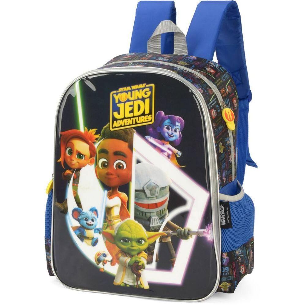 Mochila Costas Infantil Menino Star Wars Young Jedi Azul Luxcel