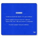 Mouse Pad Tela Azul Teclado Não Encontrado