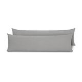 Fronhas Para Travesseiro De Corpo Slim 1,50m X 50cm 2 Unidades - Cinza