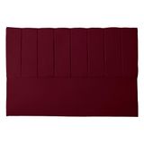Cabeceira Casal King Estofada Para Cama Box Dália Suede Bordo