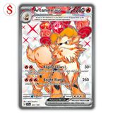 Cartão Colecionável Pokémon Arcanine Ex 224/198 Scarlet &amp; Violet