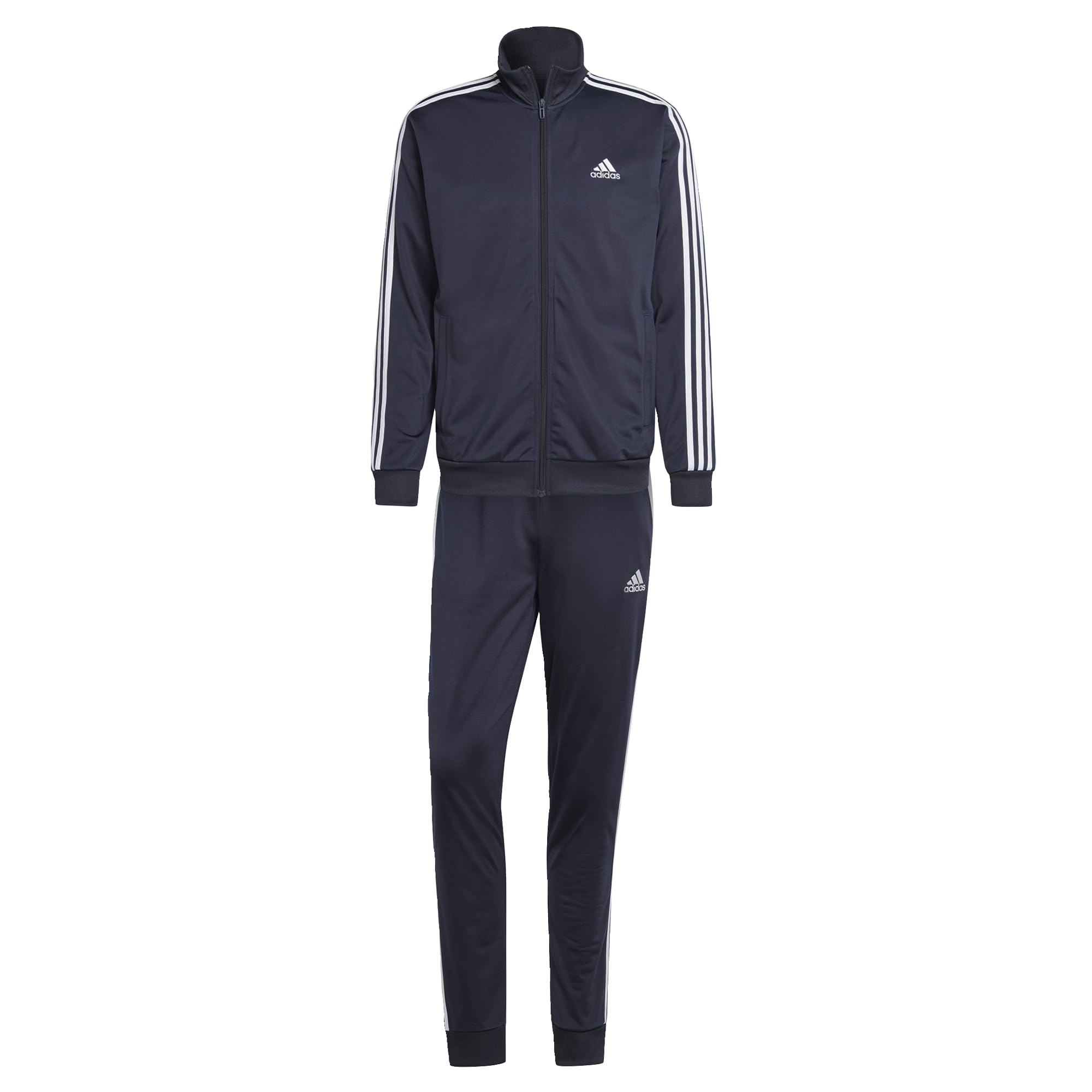 Tricot Track Suit Adidas Sportswear Basic De 3 Listras Para Homens