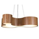 Lustre Pendente Madeira Amêndola 70cm My Lamp Store