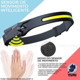 Lanterna De Cabeça Led Cob Fita Ajustável Kapbom - Ka-l1512