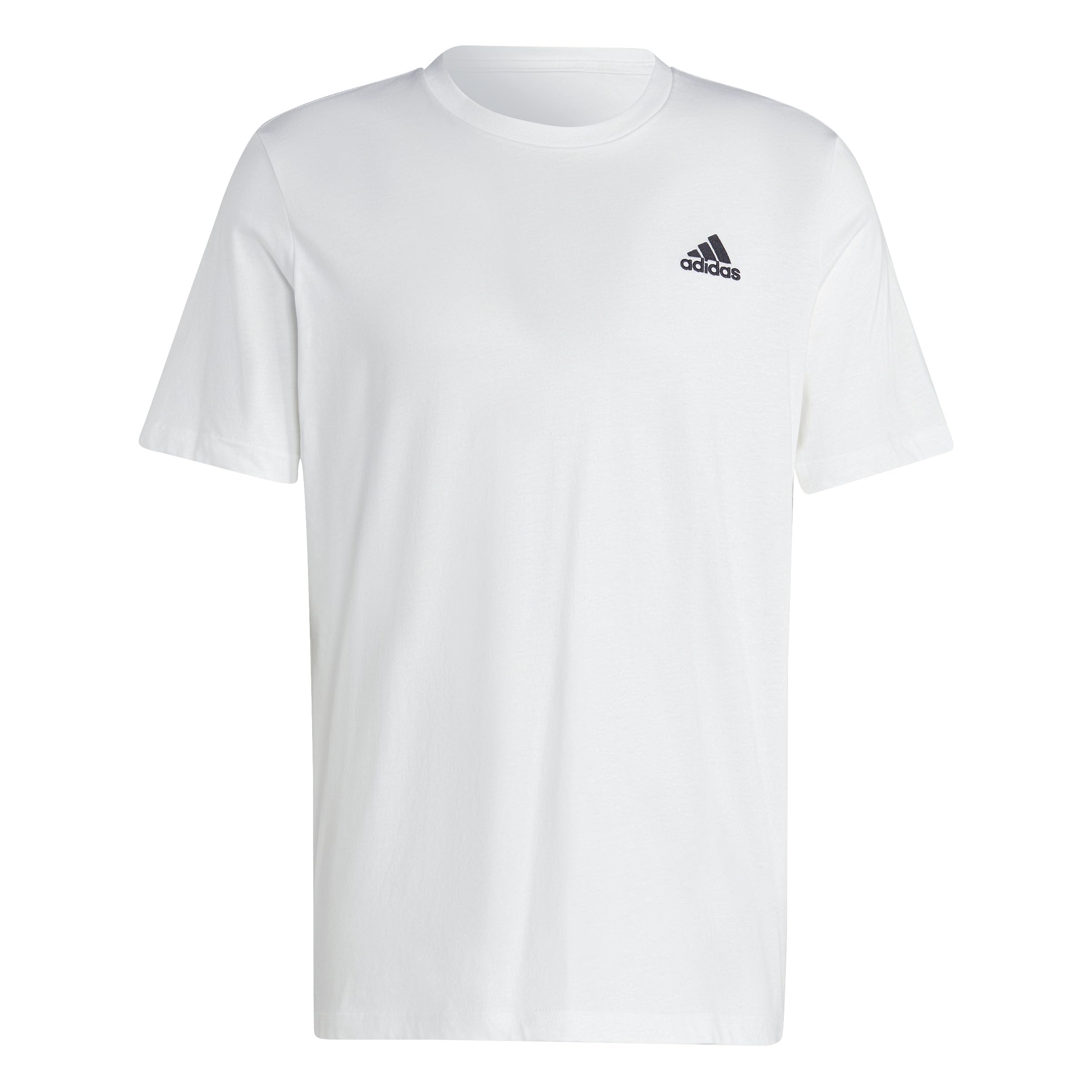 Camiseta Adidas Essentials Single Jersey Com Logotipo Bordado
