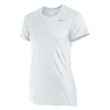 Blusa De Treino Nike Legend Feminina De Manga Curta Branca - S