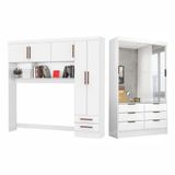 Guarda Roupa Casal Modulado Sevilha Premium Carioca Móveis Branco