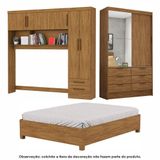Guarda Roupa Sevilha Plus Com Cama Casal Carioca Móveis Cinamomo