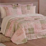 Edredom Queen Coberdrom Top Line Estampado Hipercal-sherpa 3 Peças - Loire
