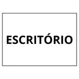 Placa Sinalização 1/2 Oficio Escritorio Mdf Branco [f031]