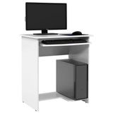 Mesa Escrivaninha Para Computador Prática 65cm Ej Móveis Branco