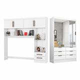 Guarda Roupa Casal Modulado Sevilha Premium Carioca Móveis Branco