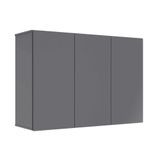 Armário De Cozinha Aéreo Slack 3 Portas 100cm Ej Móveis Cinza