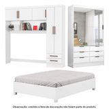 Guarda Roupa Sevilha Premium Com Cama Casal Carioca Móveis Branco