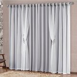 Cortina Mabelle Semi Blackout 2,00m X 1,70m - Cinza