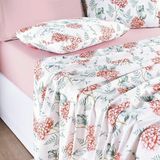 Jogo De Lençol Casal Padrão Cotton Select Estampado 200 Fios 4 Peças - Hortência