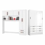 Guarda Roupa Casal Modulado Sevilha Carioca Móveis Branco