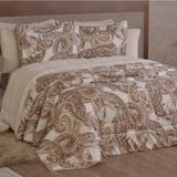 Edredom Queen Coberdrom Top Line Estampado Hipercal-sherpa 3 Peças - Malaga