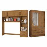 Guarda Roupa Modulado Sevilha Com Espelho Carioca Móveis Cinamomo