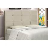 Cabeceira Hylux Estofada Com Botão De Tecido Para Cama Box Solteiro 94cm New Foam