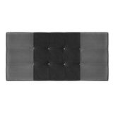 Painel Estofado Mini Cooper 164 Cm Cama Box Quarto Casal Queen Size Suede Cinza/preto