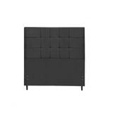 Cabeceira New Maveric Estofada Com Botão De Tecido Para Cama Box Casal Queen Size 164cm Preto