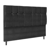 Cabeceira Audi X1 Preto Estofada Para Cama Box Solteiro 94cm Quarto Luxo
