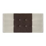 Painel Estofado Mini Cooper 164 Cm Cama Box Quarto Casal Queen Size Suede Bege/marrom