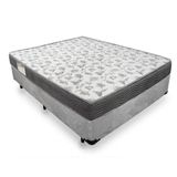 Cama Box Casal Suede + Colchão De Espuma D33 - Sereneprime - 138cm Cor:cinza