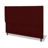 Cabeceira Estofada Box Solteiro Encosto Para Cama Corola 94x126 Marsala