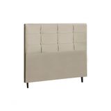 Cabeceira New Hylux Estofada Com Botão De Tecido Para Cama Box Casal King Size 195cm New Foam