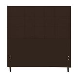 Cabeceira Maveric Estofada Com Botão De Tecido Para Cama Box Casal King Size 195cm Marrom