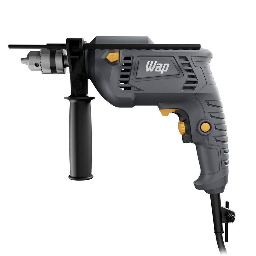 Parafusadeira E Furadeira De Impacto 3/8" Wap Wf-700k10, Com 11 Acessórios E Maleta, 700w 127v - imagem 3